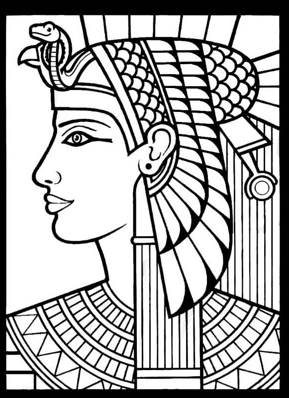 Mobile/queen Hatshepsut Drawing Sketch Coloring Page
